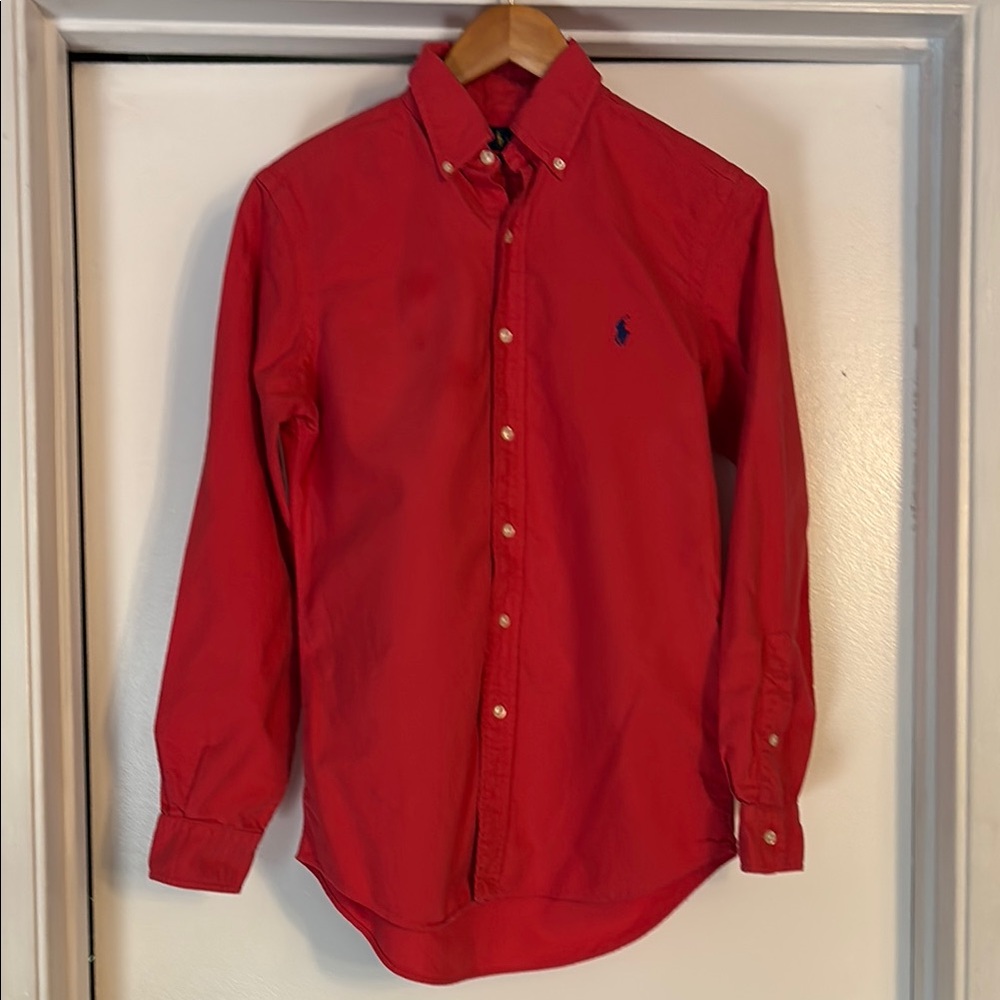 Men's Red Ralph Lauren Classic Fit Button Down Polo Shirt XS